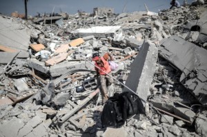 gaza rubble