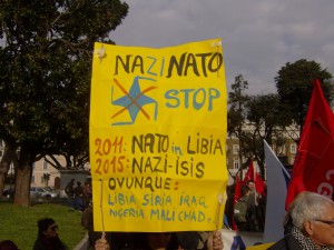 14 febbr. cartello anti nazi-nato e nazi-isis